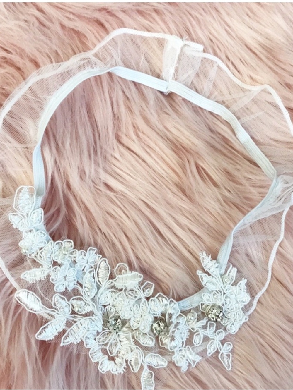 Amazon Women's Ivory Lace Floral Embellished garter
